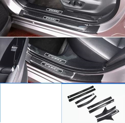 Ốp bậc cửa trong ngoài và cốp xe Toyota Camry 2019-2023 nhựa ABS